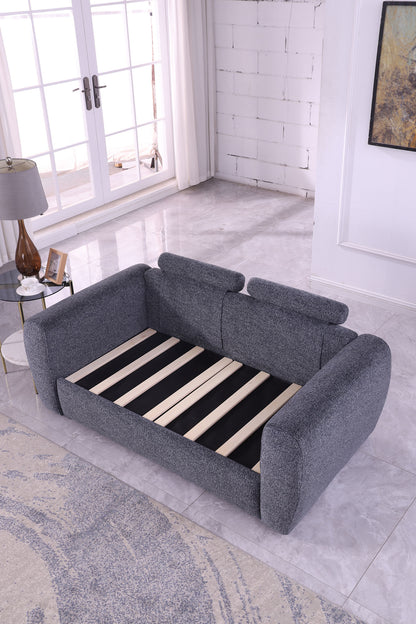 Modern Minimalist Comfortable Compressed GREY Sofa - view 4