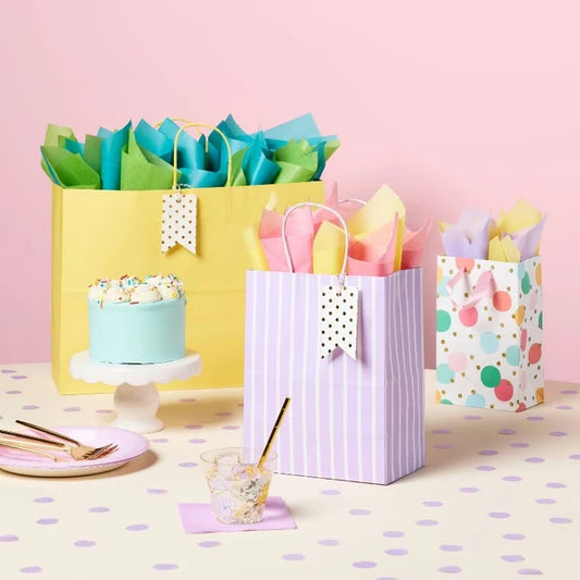 20ct Tissue Paper Colored: Multicolor Gift Packaging For Birthday & Easter, 20 Sheets, 16.5" X 24"