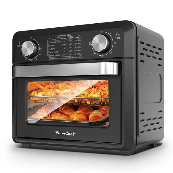 11QT Compact Air Fryer Toaster Oven, 1000W Convection Countertop Oven With Reference Menus, 2-Slice Toaster - view 3
