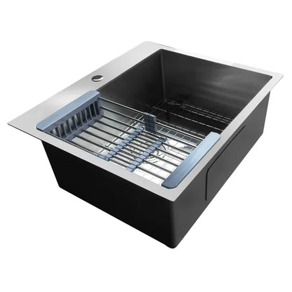 33Inch Top mount Kitchen Sink Drop-in, Farmhouse Kitchen Sink with Sink Protector 18 Gauge, Workstation Sink - view 5