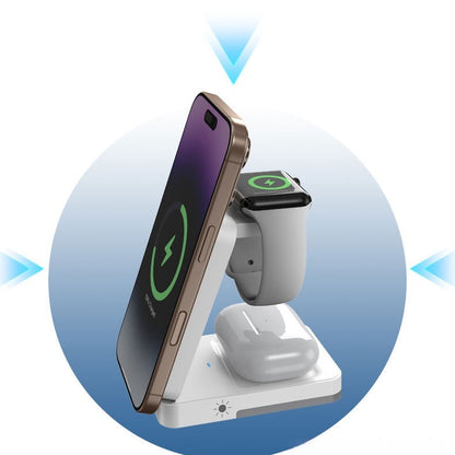 Foldable Portable 3-in-1 Wireless Charger - view 3