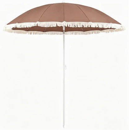 7 FT Boho Patio Umbrella With Fringe Tassel, 30' Adjustable Tilt Outdoor Sun Canopy - view 3