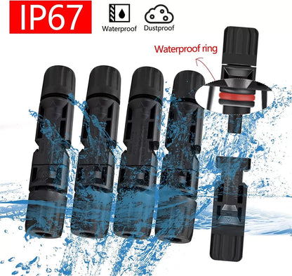 Male Female Solar Cable Connectors For DIY Solar Panel US - view 2