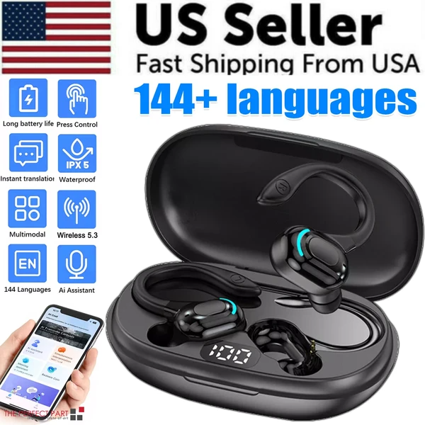 Translator Earbuds 144 Languages Real Time Online OffLine Translation Earphones