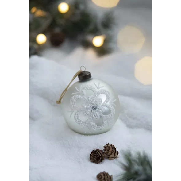 D3.9 Christmas Ball Ornaments, Glass Decorative Hanging Ball Christmas Tree Ornaments For Holiday Party Decorations - view 5