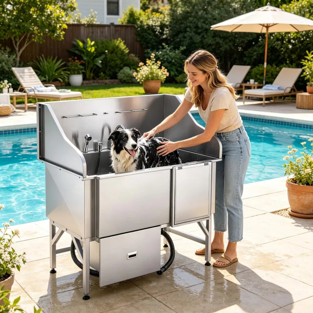 Stainless Steel Dog Washing Station - view 5