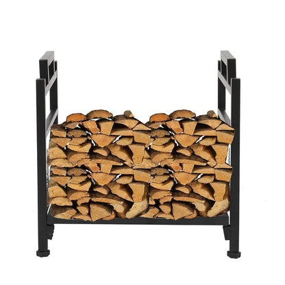 Wrought Iron Log Rack, Firewood Storage Holder, Heavy Duty Log Bin, Fireside Log Carrier For Fireplace Stove - view 2