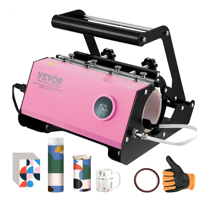 VEVOR Mug Heat Press, 11-30oz Tumbler Heat Press Machine, Sublimation Transfer Straight Skinny Tumblers