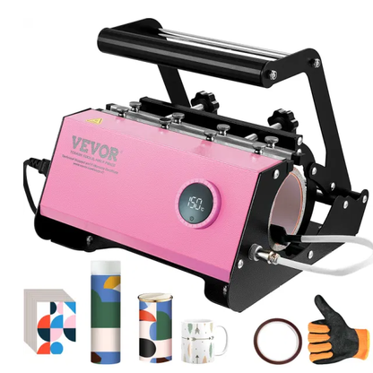 VEVOR Mug Heat Press, 11-30oz Tumbler Heat Press Machine, Sublimation Transfer Straight Skinny Tumblers
