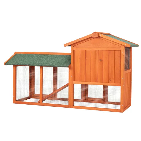 61" Wooden Chicken Coop Hen House Rabbit Wood Hutch Poultry Cage Habitat () - view 5
