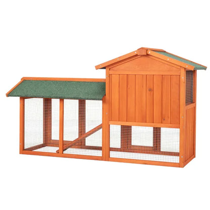 61" Wooden Chicken Coop Hen House Rabbit Wood Hutch Poultry Cage Habitat () - view 5
