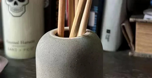 100ml Matte Textured Ceramic Lavender Eucalyptus Diffuser Gray: Home Aromatherapy, No Battery - view 2