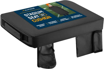 Alpcour Portable Extra Thick Stadium Seat Cushion - 21x 15 Inch Bleacher Cushion With Side Pocket