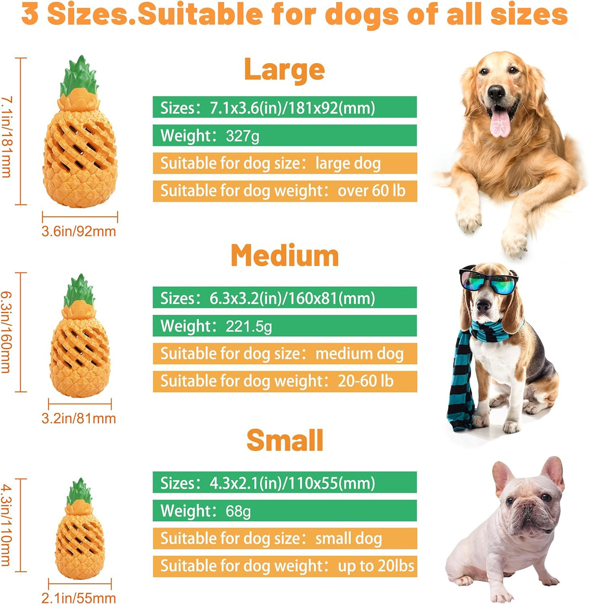 Dog Toys For Dogs Pineapple Dog Chew Toys For Aggressive Chewers Indestructible Dog Toys For Aggressive Chewers Dog - view 3