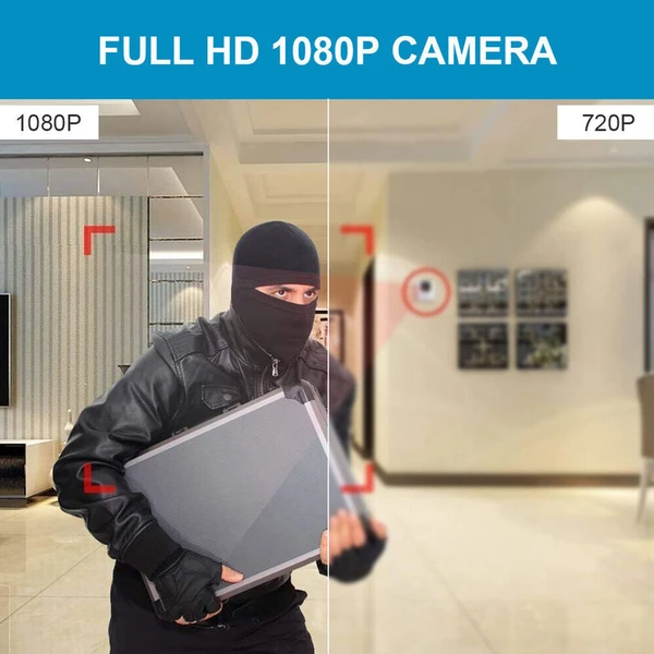 Mini Hidden Camera Home Security Nanny Cam Full HD 1080P DVR Night Vision Audio - view 4