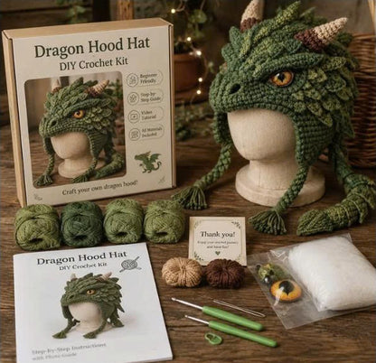 Fantasy Hood Hat DIY Crochet Kit - view 3