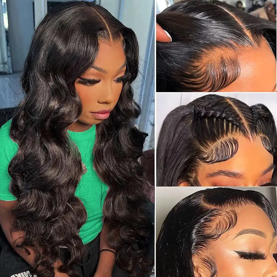 Wig Human Hair Body Wave Lace Front Wigs Wholesale Glueless Hd Lace Frontal Wigs For Black Women - view 3