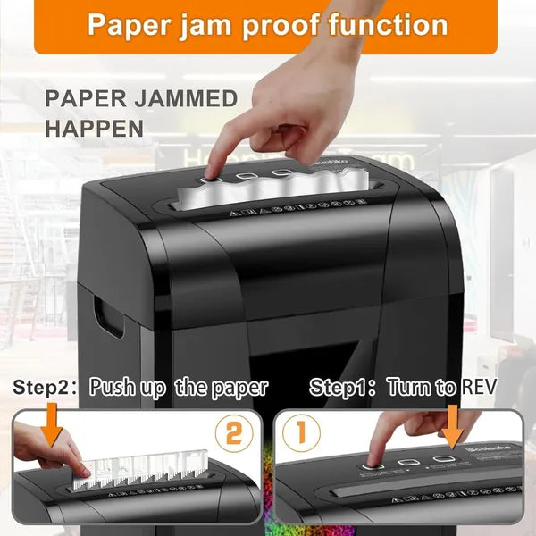 Woolsche Paper Shredder, 18-Sheet Cross Cut With 18 Liters Pull Out Bin, P-4 Security Level - view 3