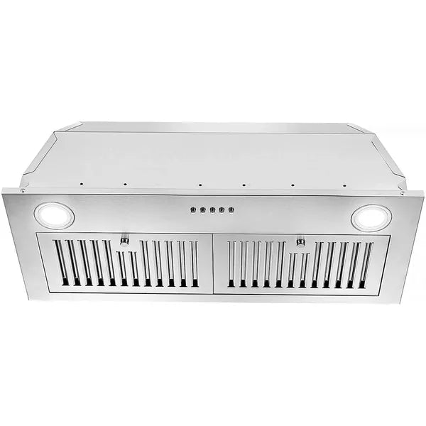 Range Hood Insert 30 Inch; Stainless Steel Kitchen Vent Hood 600CFM