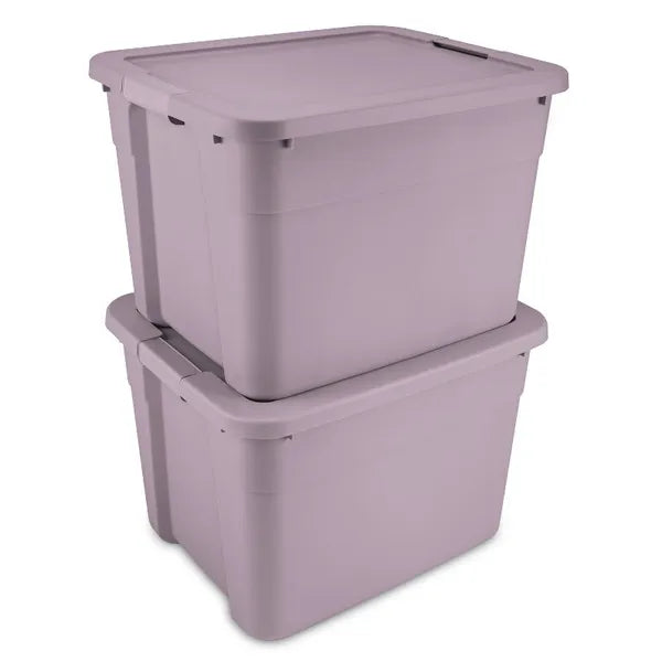 20gal Storage Tote - Portable Gray Utility Tub With Lid, 20 Gallon Capacity, Universal Storage - view 5