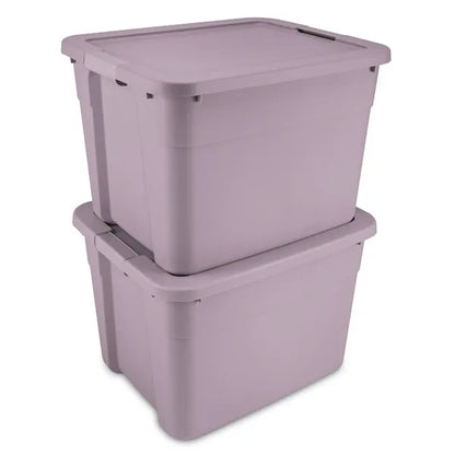 20gal Storage Tote - Portable Gray Utility Tub With Lid, 20 Gallon Capacity, Universal Storage - view 5