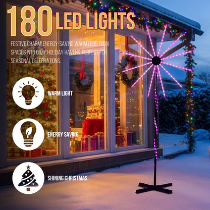 8.3FT Lighted Firework Light With Stand Christmas Decorations, Lighted Holiday Decor With 180 RGB LED Lights - view 4