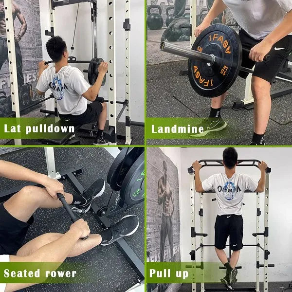Home Gym sets Multi-functional Power Cage,Home Adjustable Pullup Squat Rack 1000Lbs Capacity Comprehensive Fitness - view 2