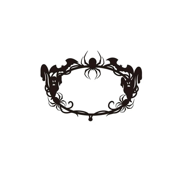 Gothic Bat Spiderweb Ghost Wall Hanging Halloween Decor For Indoor Outdoor Party Home Living Room