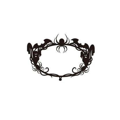 Gothic Bat Spiderweb Ghost Wall Hanging Halloween Decor For Indoor Outdoor Party Home Living Room