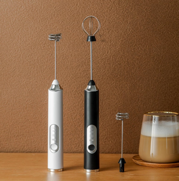Electric Coffee Frother, Household Milk Frother, Milk Foam Frother, Handheld Cordless Milk Frother - view 2