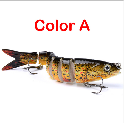 Pike Fishing Lures Artificial Multi Jointed Sections Hard Bait Trolling Pike Carp Fishing Tools - view 7