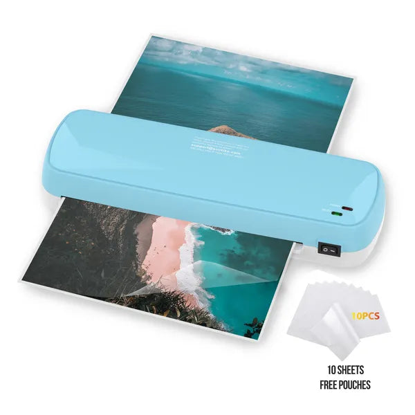 Laminator Machine With 10 Sheets - Fast Warm-Up For A4/A5/A6 Documents & Photos - Office, School, Home Use