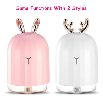 1Pc 220ml Cool Mist Humidifier Ultrasonic Air Diffuser Atomizer With 7 Color Breathing Lights Auto Off Office Home Yoga - view 3