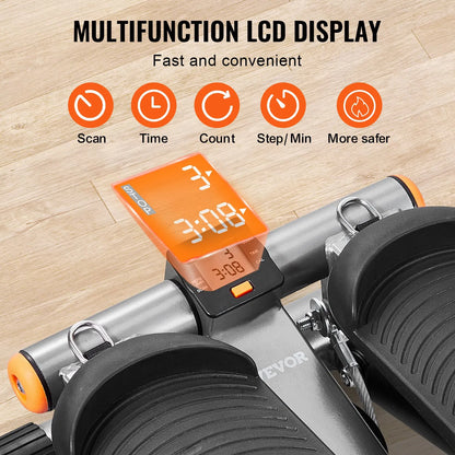 Stair Stepper For Exercise At Home Hydraulic Mini Stepper With Resistance Band - view 5