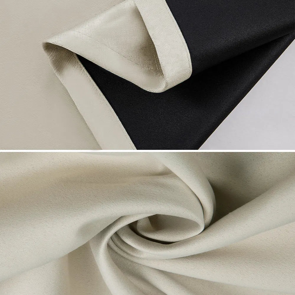 Grommets Thermal Insulated With Coated Lining 52 In. W X 63 In. L Indoor Blackout Curtains Set Of 2 - view 3