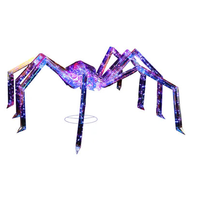 3FT Halloween Decorations Light Up Spider, Outdoor Halloween Decor Lighted Iridescent Spider - view 3