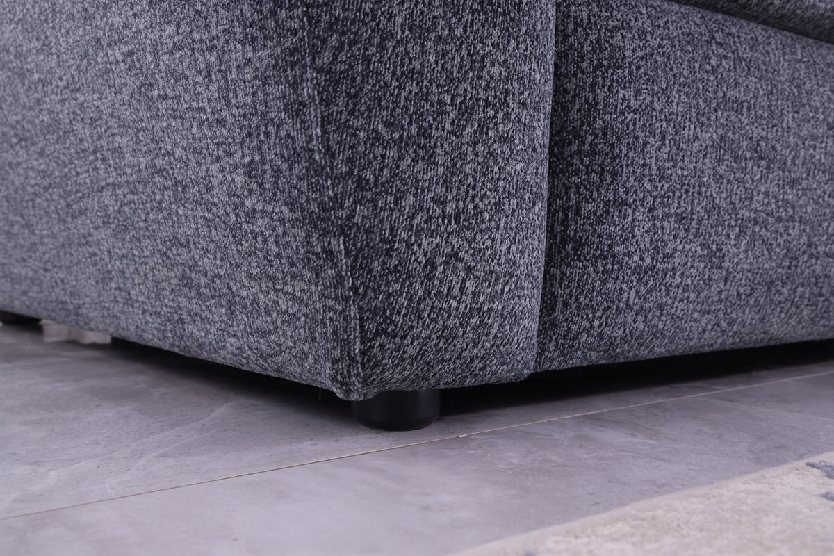Modern Minimalist Comfortable Fabric GREY Sofa - view 2