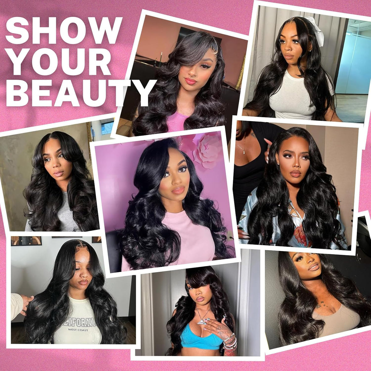 Human Hair Bundle Extensions Body Wave Natural Color - view 3