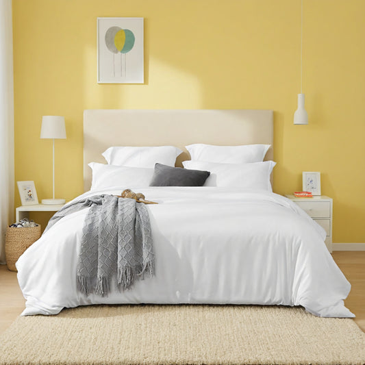 White & Pink Oversized Duvet Cover Set 3-piece Set Includes 1 Duvet Cover & 2 Pillowcases. Made Of Premium Breathable