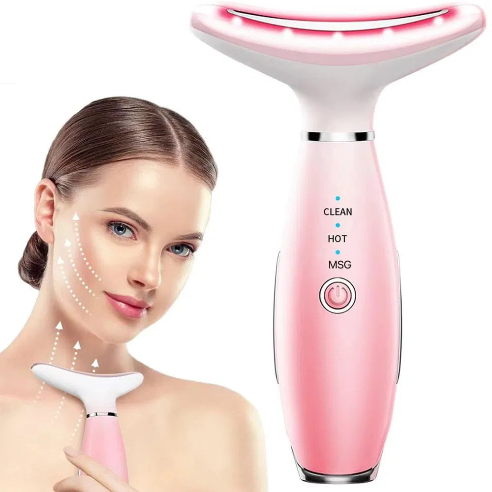 Neck Face Massager, Skin Care Face Massage Tool, 3-in-1 Facial Massager, Face Sculpting Tool With Thermals - view 4
