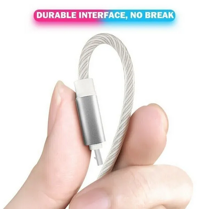 3 In 1 LED Fast Charging Cable Adapter For Micro USB Type C Charger Cord - view 6