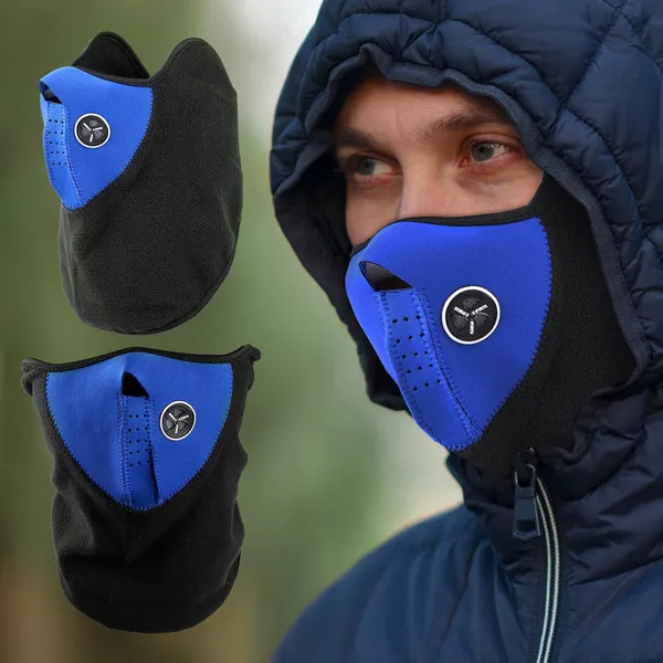 Half Face Mask Breathable Windproof Dustproof Neck Warmer For Bike Motorcycle Racing - view 4
