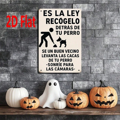 1pc Spanish Por Favor Limpie El Excremento De Perro Dog Poop Sign, Perro Dog Poop Sign - view 4
