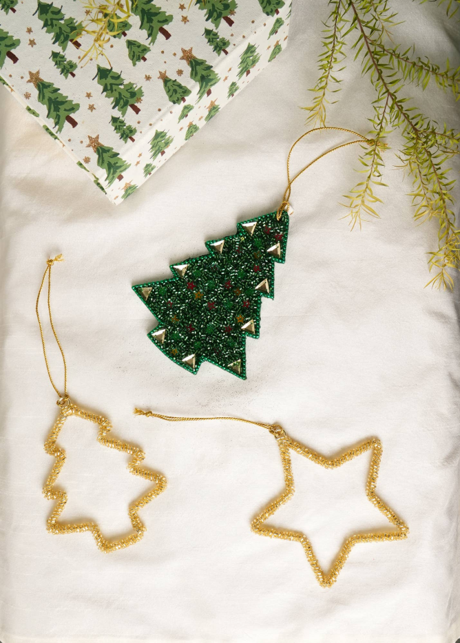 Expobazaar MULTI BEADED STAR HANGING ORNAMENT- Multi - view 3