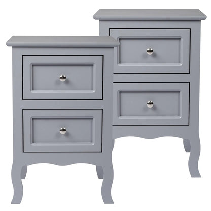 2pcs Country Style Two-Tier Night Tables Large Size Grace - view 2