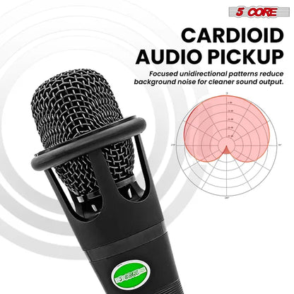 5 CORE XLR Dynamic Metal Mic Audio, Ideal For Singing, Captures Source Sound, Sturdy & Durable, Includes XLR Cable - view 5