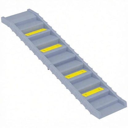 Gray Portable Dog Ramp Foldable Stairs for Medium Small Dogs to Get on Car Truck SUV - view 2