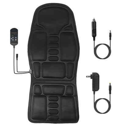 Back Massager Cushion Electric Massage Car Seat Cushion Chair Pad w / Heating Function 8 Vibration Modes 3 Intensity - view 8