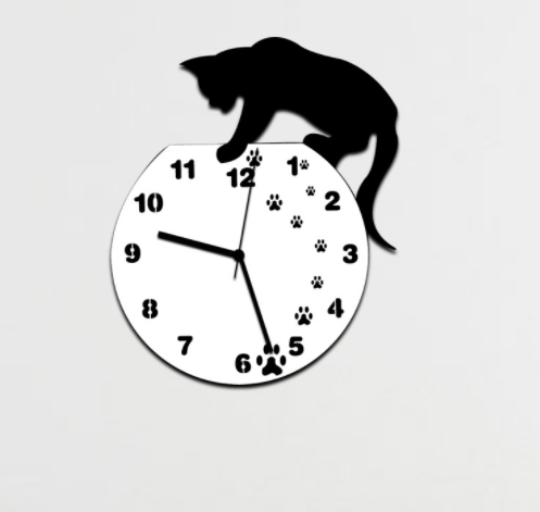 Funlife Cat Wall Clock - view 3