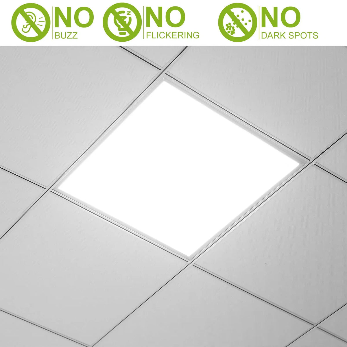 LED Panel Light 5800LM 7000K Ceiling Lighting 150W Equivalent LED Troffer Recessed Edge-Lit - view 7